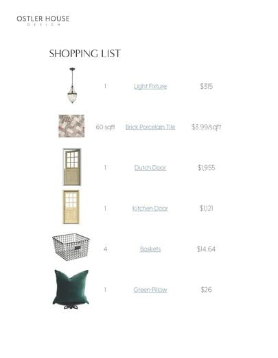Shopping List
